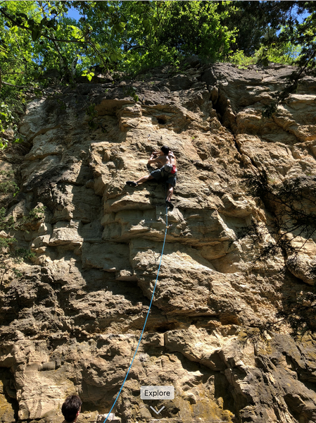 Yuechen almost through crux #1
