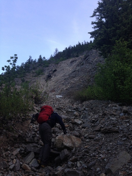 Approach gutter.