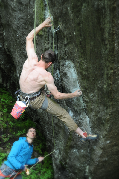 Intro boulder, I consider this to be V9 for someone of my stature.
