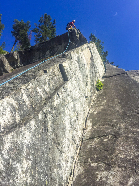 On top of the roof of the 10c variation of the 3rd pitch
