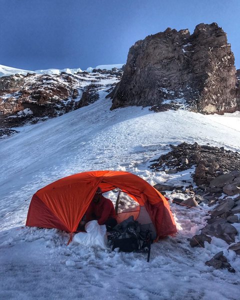 Camp at Thumb rock