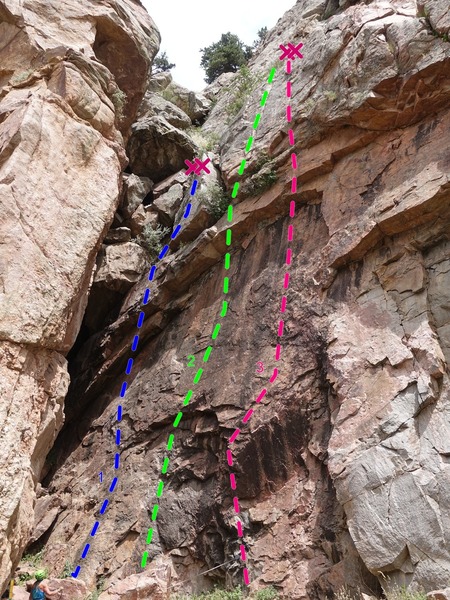 1) Shades of Eve, 5.11c.
<br>
2) Original Sin, 5.10d.
<br>
3) Temptation , 5.11b.