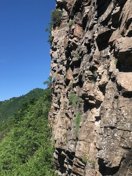 Dennis at the crux area.