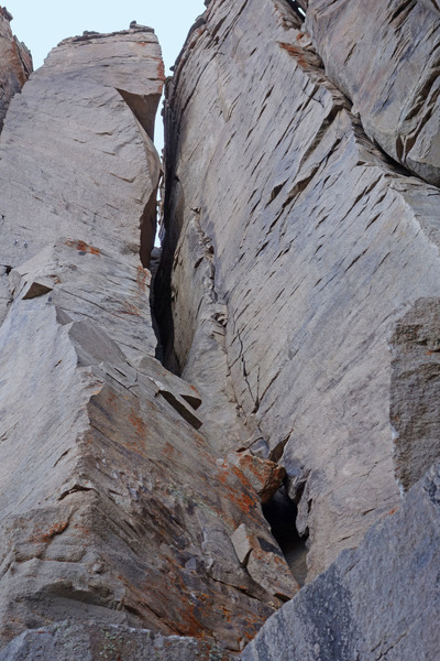 Closer look at the chimney.