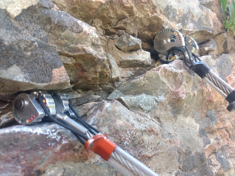 Another angle of adequate (quite good actually) and non-specialized gear between bolts 1 and 2.