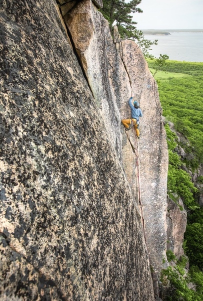 At the crux of this stelllar route!