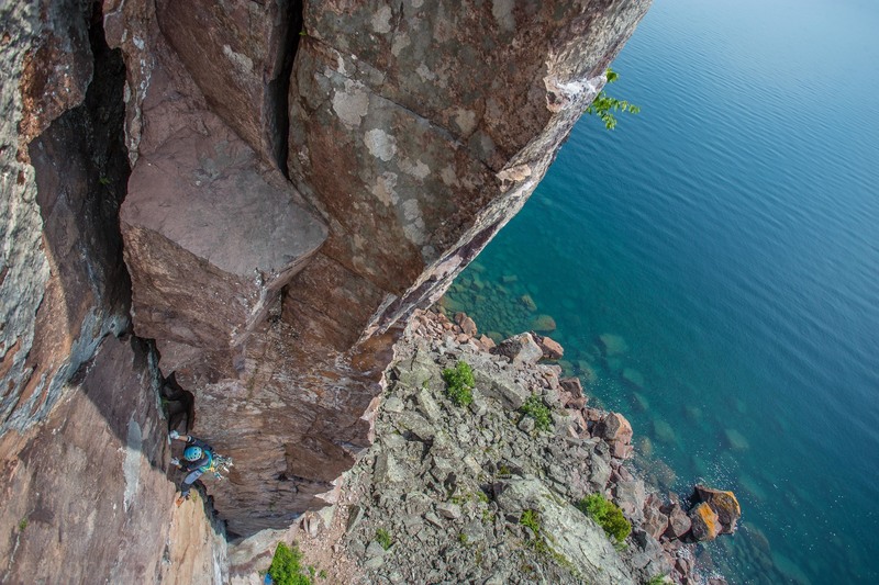 Climber Kristina Suorsa Onsighting!
<br>
Photo by Anthony Johnson (agjohnsphotography)