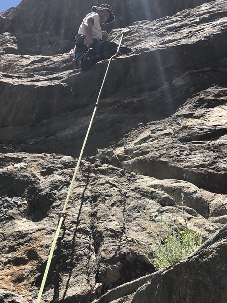 Just past the crux.
