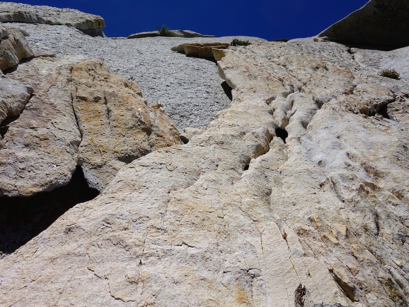 Pitch 7: Stacked blocks. Climb carefully. But its fun climbing.