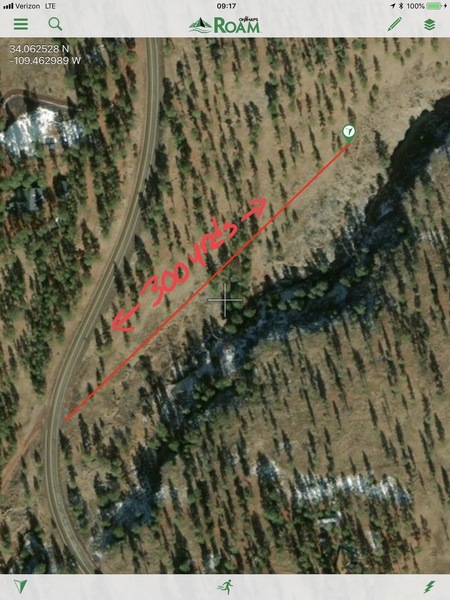 Two bolts spread about 20’ apart about 3’ back from the edge in this aprox apron area. Short 20-30 TR opportunities on steep starts. Next outing I’ll post pics of the vertical, was with family for their first time out on the rocks so no time.
