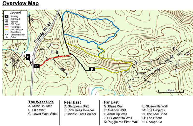 map of the forest