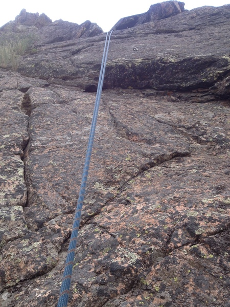 The top portion of the climb.