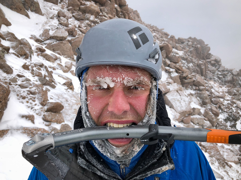 Pretty sure we were the only people in the Cirque that day. High of 5 degrees with 60 mph winds.