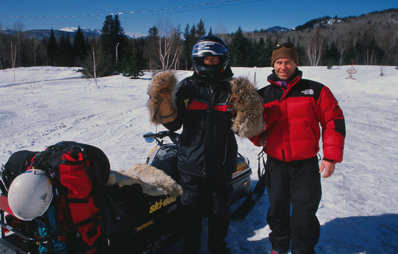 Earl Alderson with 'Pepe' on the ride in - March 1999