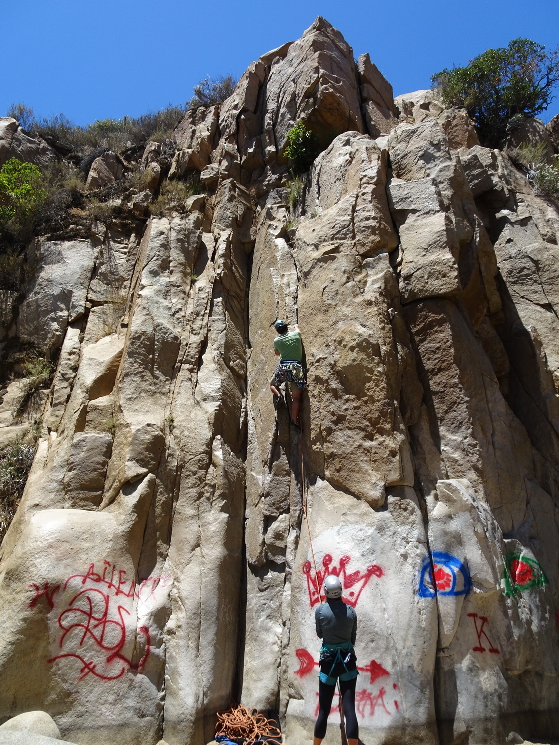 Fun trad lead! The crack takes plenty of pro. bring small cams for the