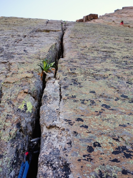 Second pitch of Forrest Finish. This pitch brings you to Table Ledge (or just below depending on where you belay).