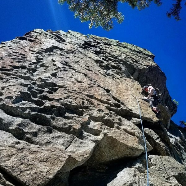 Rock Climb Pitch Black, Wasatch Range