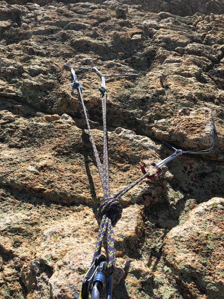 A fun alternative to the final bolted anchor.