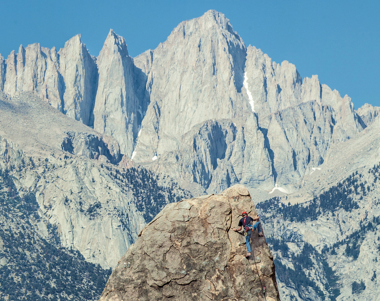 About as epic of a shot possible for a short 5.7 sport route. The longer the lens, the closer and bigger they get!