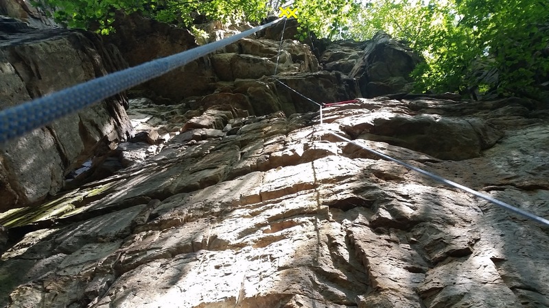 Franklinstein from the belay station