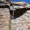 The 5.8+ thin crack variation for the final pitch. Be careful about the block in the photo - it vibrates.