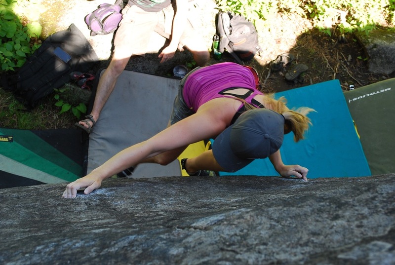 Katie Berg loving the crimps.