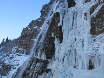 Climb Bridal Veil Left Wasatch Range