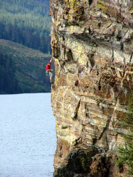 The first pitch of Baywatch< Waterworld, Revelstoke BC