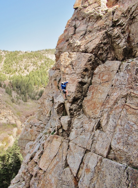 Brad getting ready for what some say is the crux