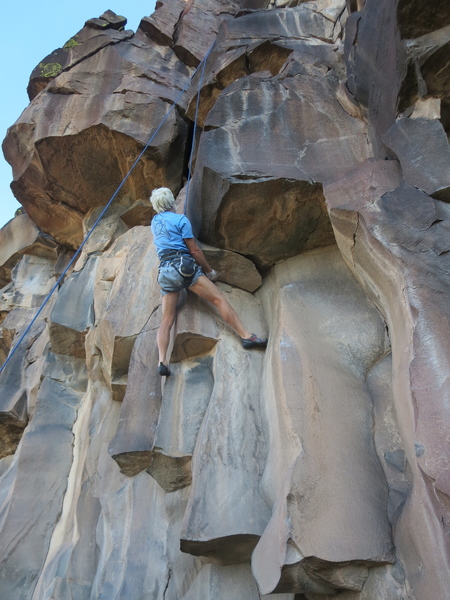 A better approach to the crux roof.