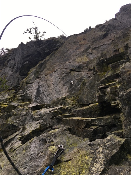 steep climbing on p5