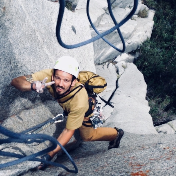 Just past the crux!