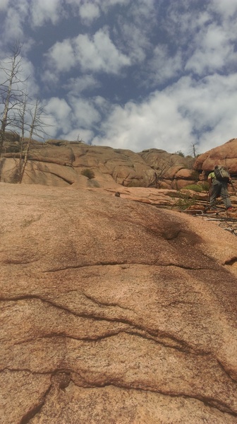 The approach slab.