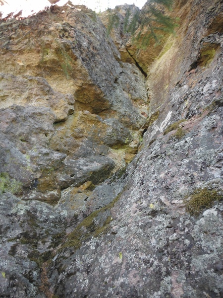 View of the start of Crack A Toe A