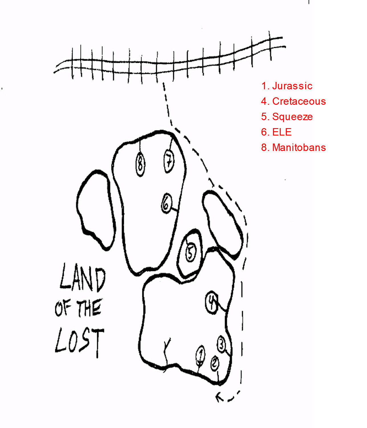 land of the lost map