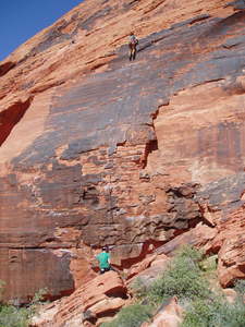 Rock Climb Mind if I do a J?, Red Rocks