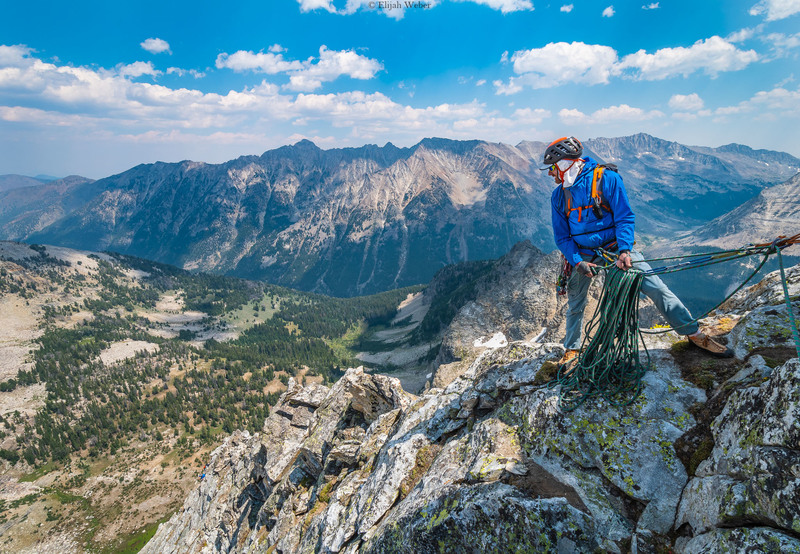 Rock Climbing in Pioneer Range, Central Idaho