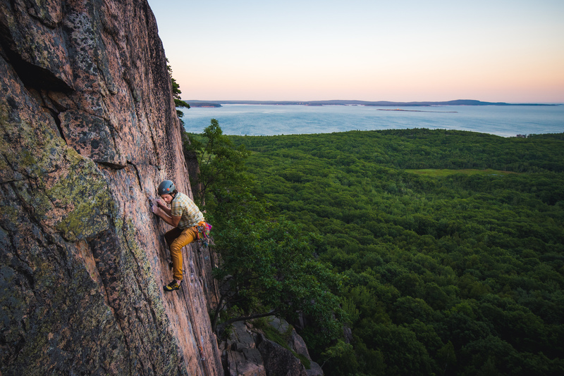 What climbing on the South Wall is all about! Impalpable Cracks .11b - photo by Brent Doscher