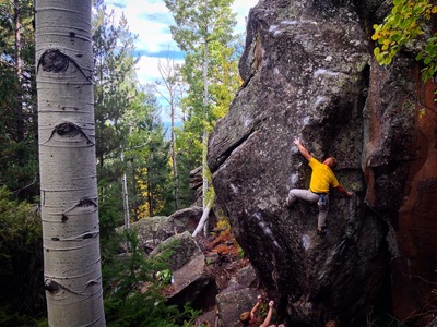 Early ascent of Emerald Arete. Photo: Spencer Church