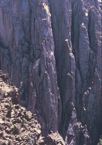 Pic taken from the Russian Arete looking back at the CV buttress.