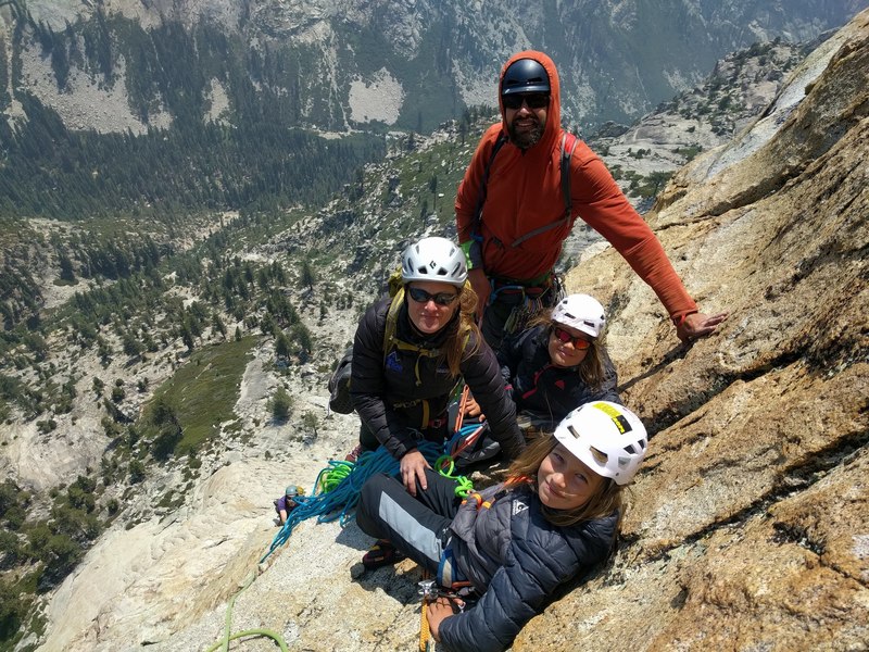 A very cool foursome at the top of the 9th pitch.