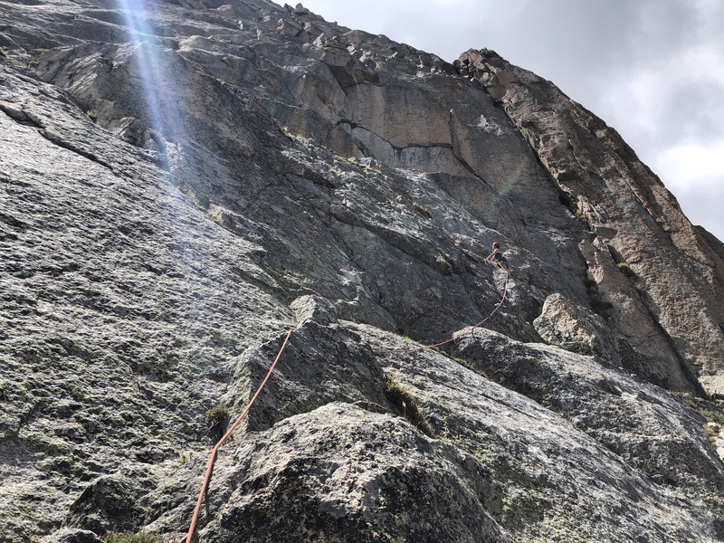 Haley the Moss Boss on the pitch 6 approach to the Gold Corner. Navigating the nebulae with super style.