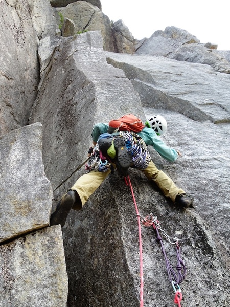 Pitch 9b (we broke Pitch 9 as described in guidebook into 2 pitches; this was second half).