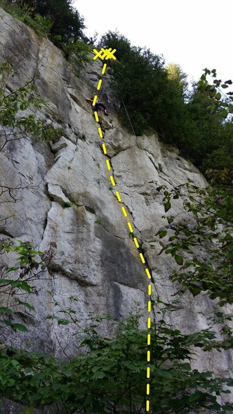 A climber on The Camel