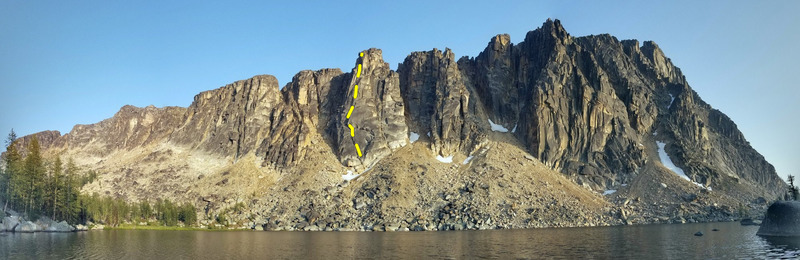 North side of Amphitheater showing Ka'aba buttress in the center.