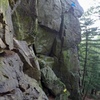 Crux section.  This climb has some fun moves and is worth a go if you are out here.
