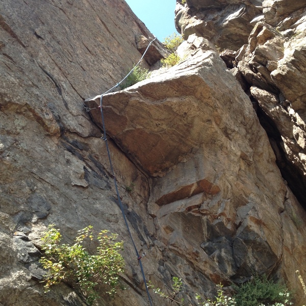 A rope on the climb.