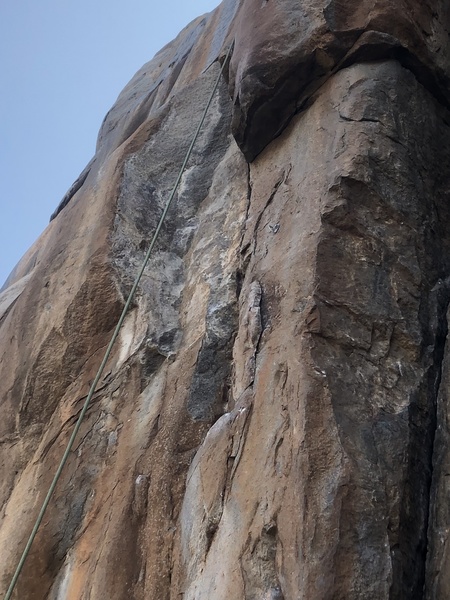Lower (crux) portion of Brass Balls