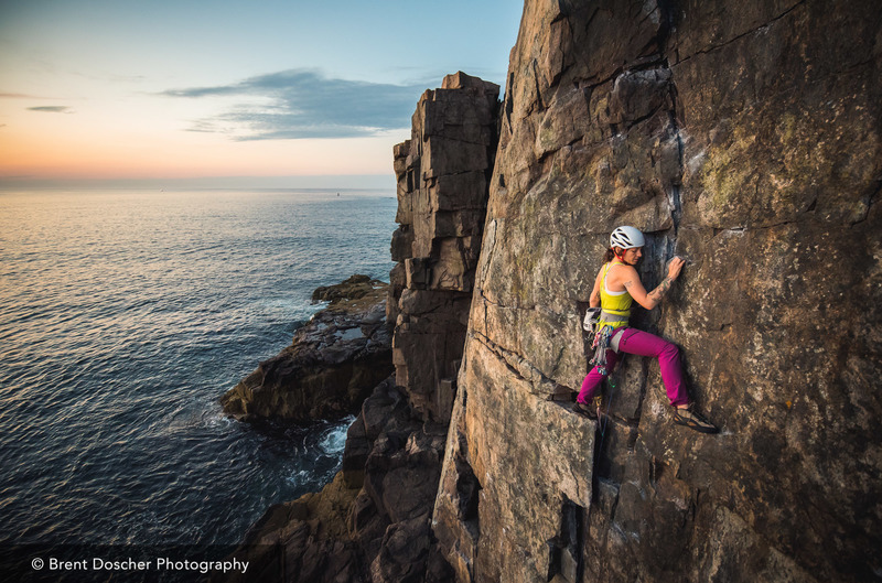 Rock Climb The Flake, Acadia National Park