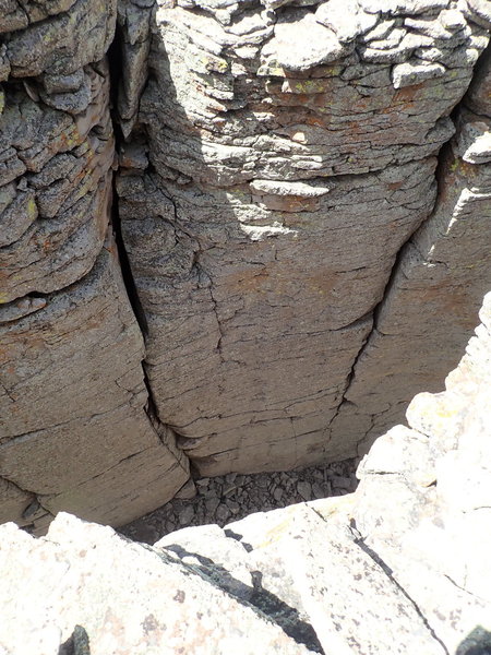 Center crack with easy edges on both sides to mitigate the OW at the top.
